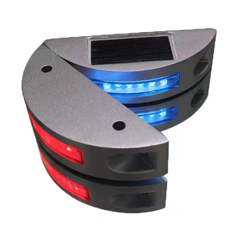 Refletores de LED solar em forma de meia lua 125*43*30mm para estradas e caminhões