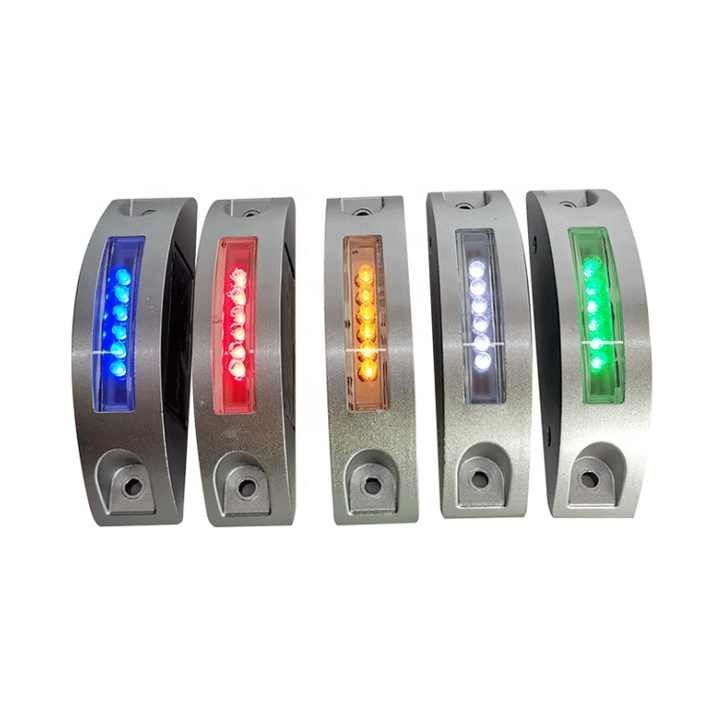 Refletores de LED solar em forma de meia lua 125*43*30mm para estradas e caminhões