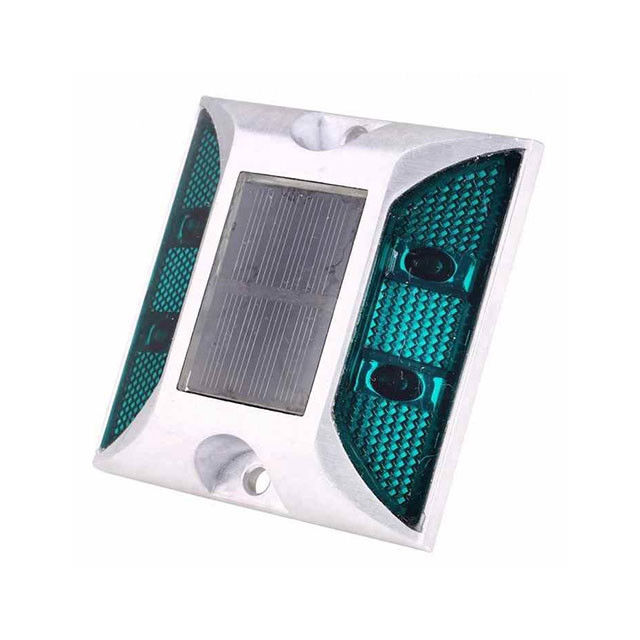 Flashing Road Stud Luz solar Cor verde personalizada para estrada escura