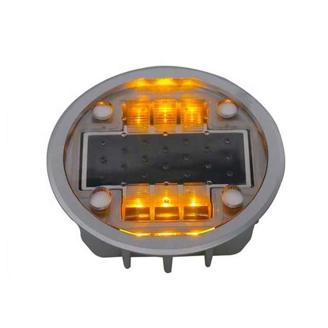 Marcadores solares de estrada de cor LED vermelha para segurança rodoviária
