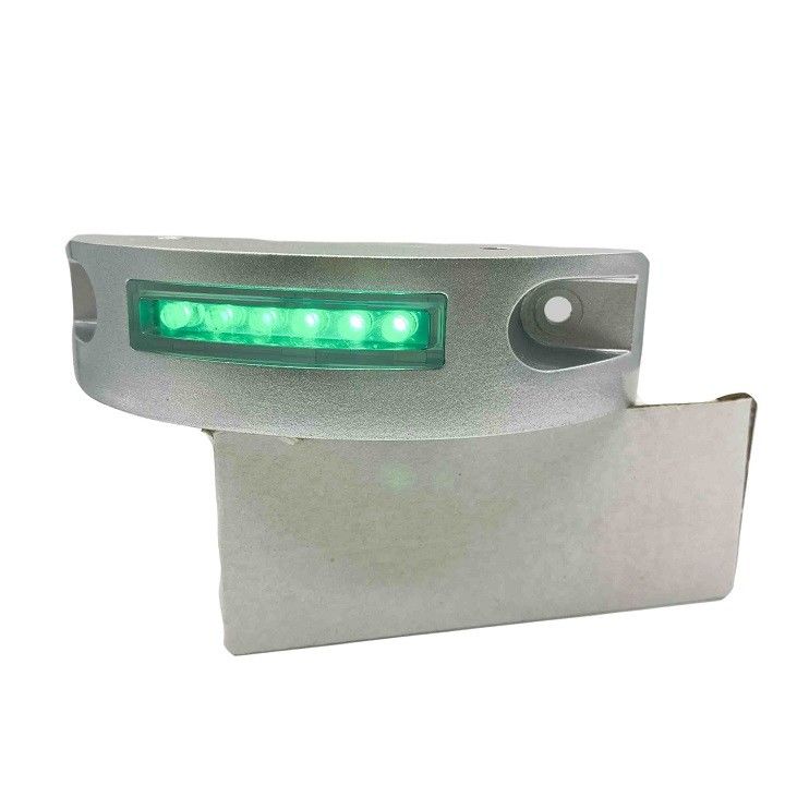 LED amarelo Alumínio Estrada solar Stud forma de meia lua Lâmpadas de marcador LED intermitentes