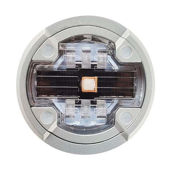 Vermelho Cor Solar LED Rodas de Rodas de Alto Brilho Alimentação Solar de Olhos de Gato