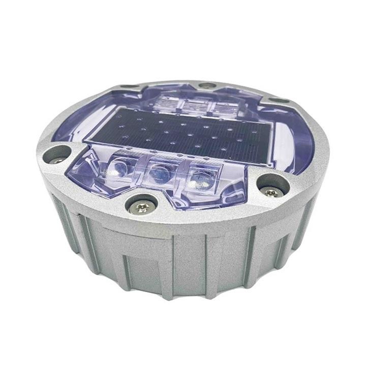 LED de alto brilho Rodas solares 6 parafusos Terra incorporada LED solar olho de gato