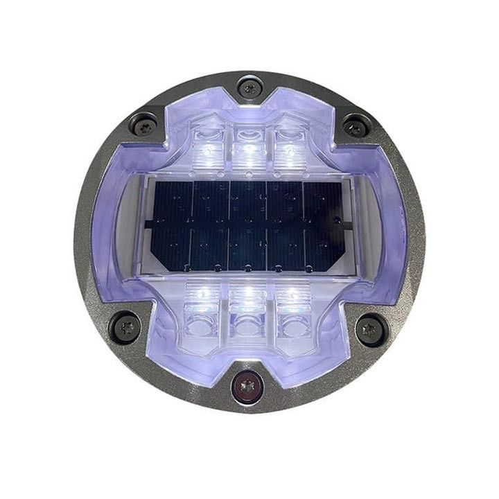 LED de alto brilho Rodas solares 6 parafusos Terra incorporada LED solar olho de gato