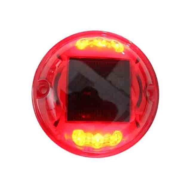 PC Aviso de plástico Flashing LED Reflector Solar LED Rodoviário Studs olhos de gato luz