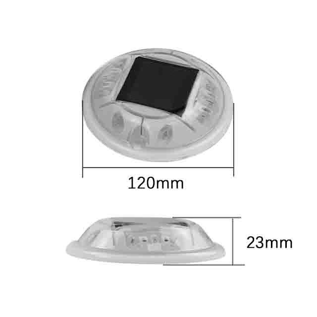 PC Aviso de plástico Flashing LED Reflector Solar LED Rodoviário Studs olhos de gato luz