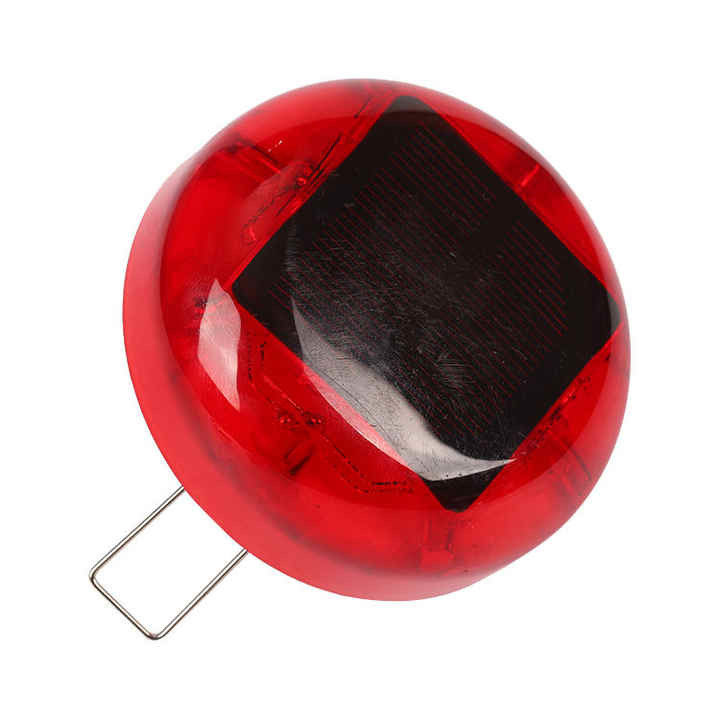 LED piscando olhos de gato redondo jardim de pavimento marcador luz solar luz rodoviária