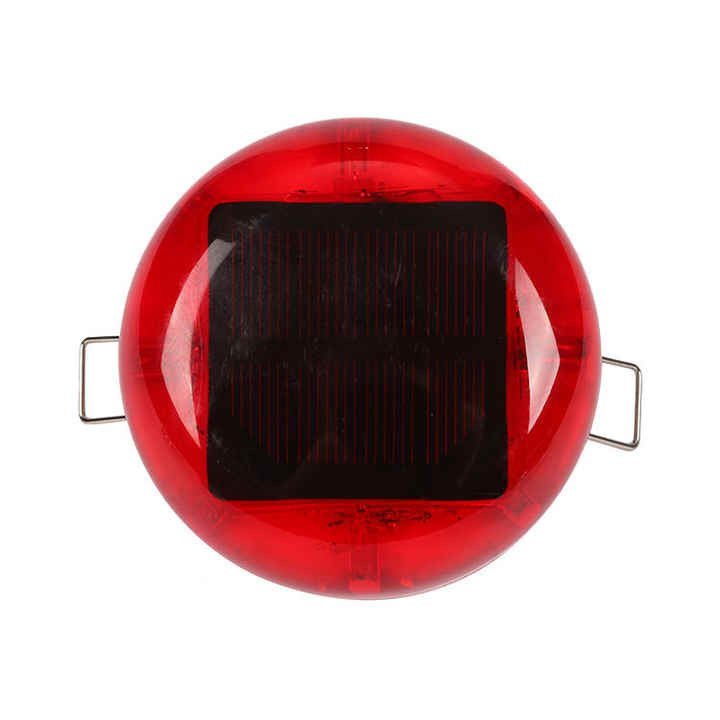 Luzes LED Solar LED de plástico Olhos de gato Marcador Rodoviário Reflector