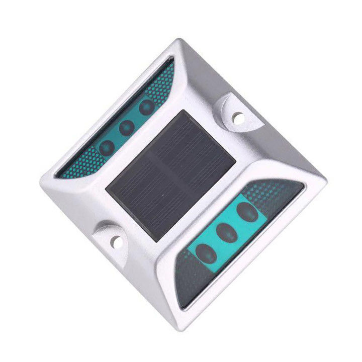 IP68 Alumínio Solar LED Rodoviário Rodoviário Verde Cor Rodoviária Retratores de Olhos de Gato