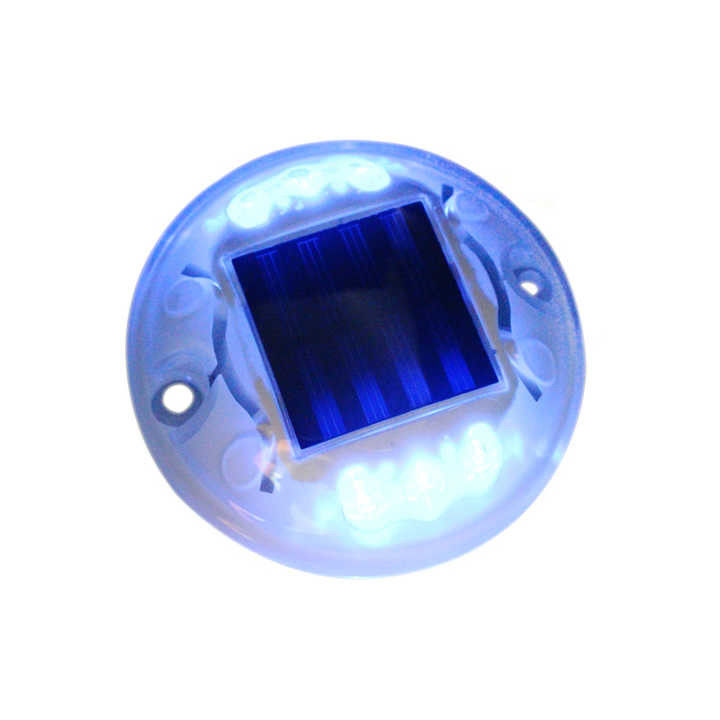 Rodas de estrada de plástico solar redondo Reflectores de estrada movidos a energia solar LED Luz de olhos de gato