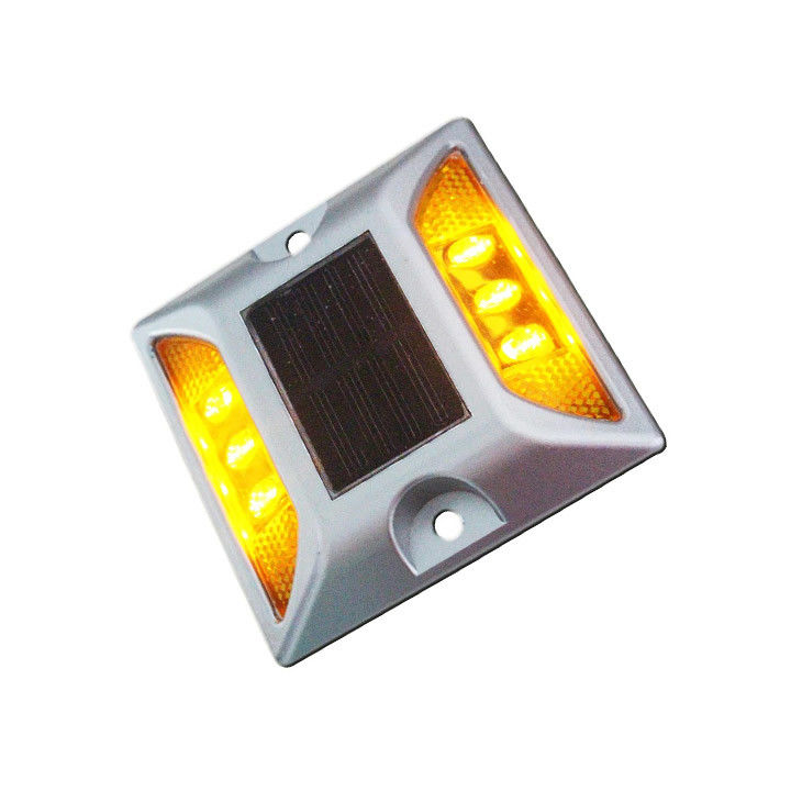 LED Cat Eyes Reflector Reflector IP68 de um lado Alumínio Solar Estrada Stud Light