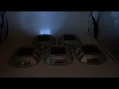 Marcadores solares de 360 graus para estradas Marcador de pavimento de olhos de gato Luzes de jardim piscantes